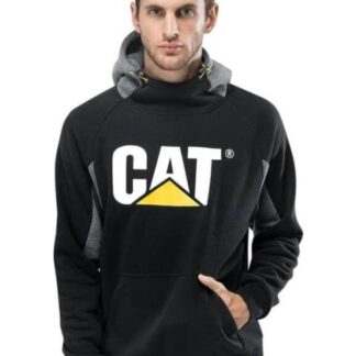SUDADERA CON CAPUCHA NEGRO CATERPILLAR