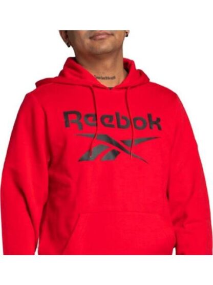 SUDADERA IDENTITY FLEECE STACKED ROJO REEBOK - Image 3
