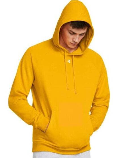 SUDADERA CON CAPUCHA UA RIVAL FLEECE AMARILLO UNDER ARMOUR MEXICO