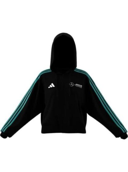 SUDADERA CON CIERRE MERCEDES AMG DNA NEGRO ADIDAS