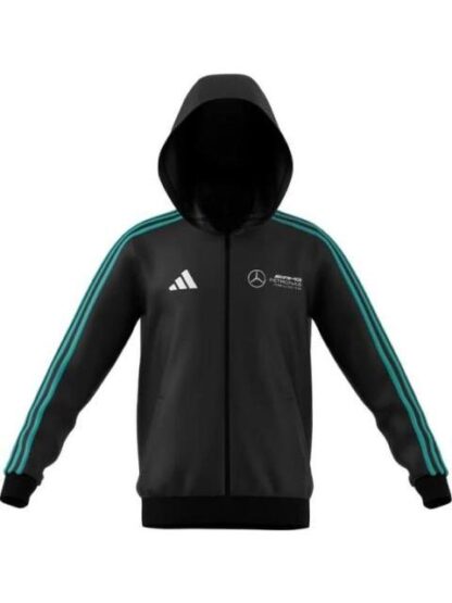 SUDADERA CON CIERRE MERCEDES AMG DNA NEGRO ADIDAS