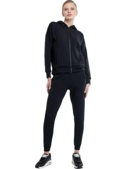 SUDADERA CON CIERRE NEGRO LOVE TO LOUNGE