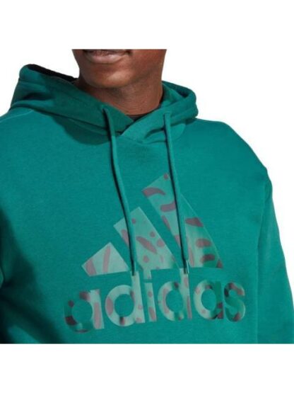 SUDADERA CON GORRO ESSENTIALS VERDE ADIDAS - Image 5