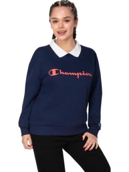 SUDADERA CREW W AZUL MARINO CHAMPION