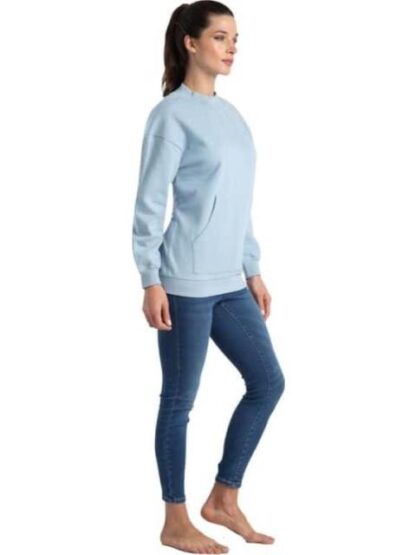 SUDADERA CREW W AZUL SKECHERS1 - Image 2