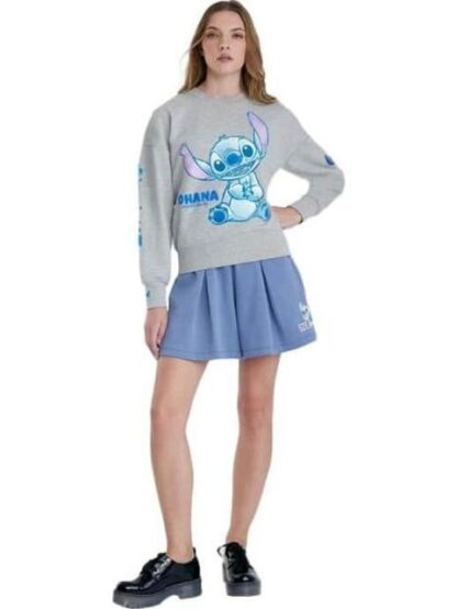 SUDADERA DAMA DAMA GRIS DISNEY