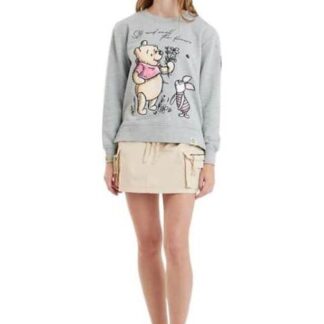 SUDADERA DAMA GRIS WINNIE THE POOH