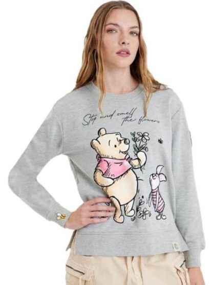 SUDADERA DAMA GRIS WINNIE THE POOH - Image 5