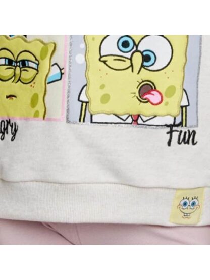 SUDADERA ESTAMPADA APLICACIONES BEIGE BOB ESPONJA - Image 6