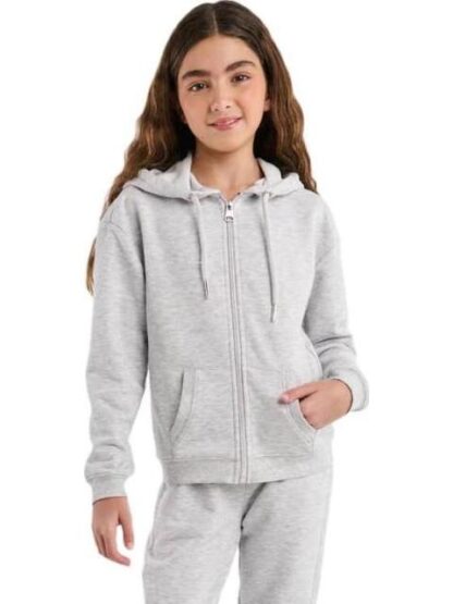 SUDADERA ESTAMPADA APLICACIONES GRIS HOLLY LAND KIDS - Image 2