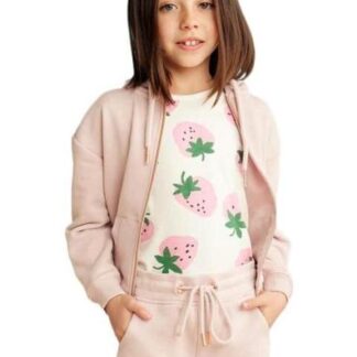 SUDADERA ESTAMPADA APLICACIONES MAQUILLAJE HOLLY LAND KIDS