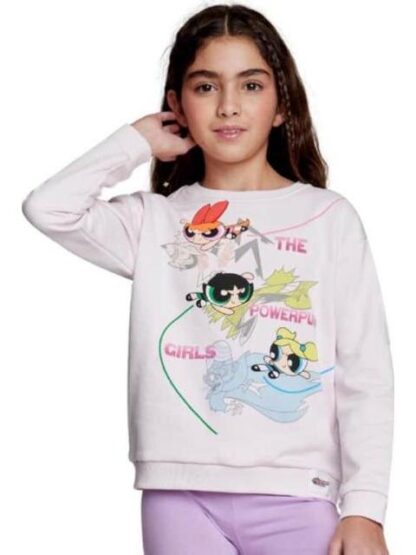 SUDADERA ESTAMPADA APLICACIONES ROSA LAS CHICAS SUPER PODEROSAS - Image 3