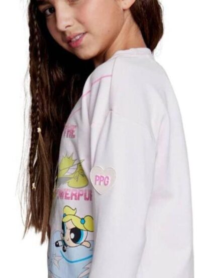 SUDADERA ESTAMPADA APLICACIONES ROSA LAS CHICAS SUPER PODEROSAS - Image 5