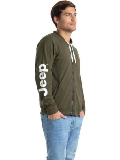 SUDADERA JEEP HOOD FZ VERDE OLIVO JEEP - Image 2