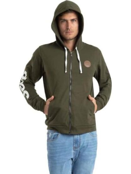 SUDADERA JEEP HOOD FZ VERDE OLIVO JEEP - Image 4