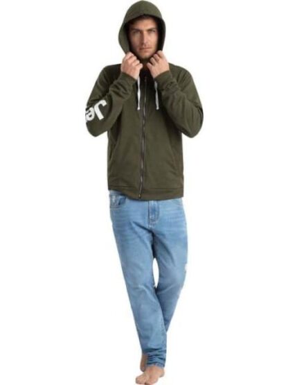 SUDADERA JEEP HOOD FZ VERDE OLIVO JEEP - Image 5