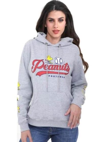 SUDADERA K-SWISS HOOD PEANUTS W GRIS K-SWISS