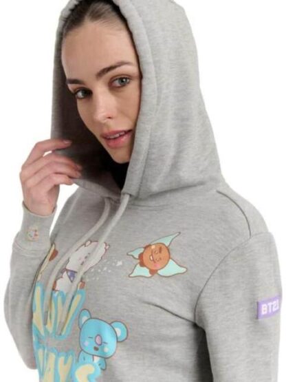 SUDADERA LICENCIA GRIS BT21 - Image 2