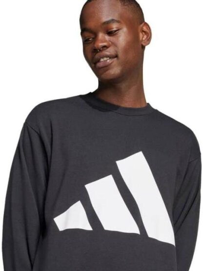 SUDADERA M BL FT SWT NEGRO ADIDAS - Image 5