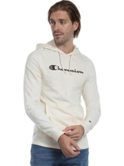 SUDADERA CON CAPUCHA BEIGE CHAMPION - Image 4