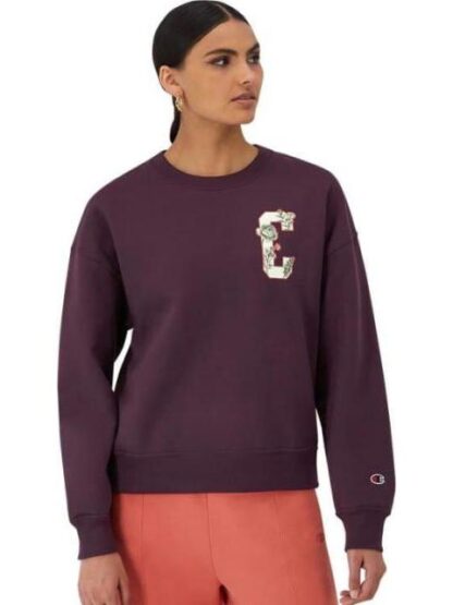 SUDADERA POWERBLEND CREW MORADO CHAMPION