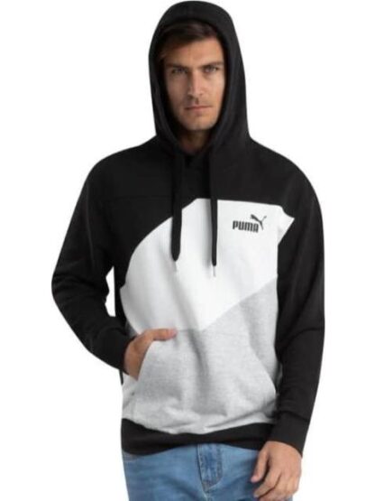 SUDADERA PUMA POWER COLORBLOCK BLANCO/NEGRO PUMA - Image 5