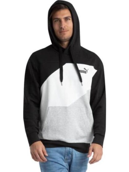 SUDADERA PUMA POWER COLORBLOCK BLANCO/NEGRO PUMA - Image 6