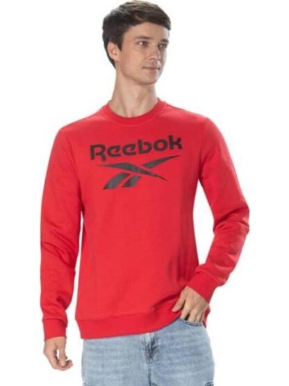 SUDADERA REEBOK IDENTITY BIG LOGO FLEECE CREW ROJO REEBOK - Image 2