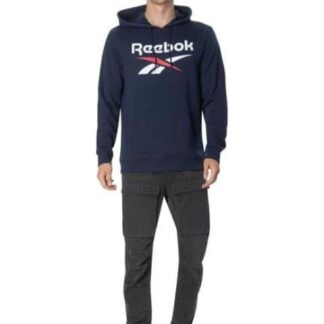 SUDADERA REEBOK IDENTITY BIG LOGO FT HOODIE AZUL REEBOK