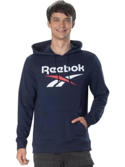 SUDADERA REEBOK IDENTITY BIG LOGO FT HOODIE AZUL REEBOK - Image 3