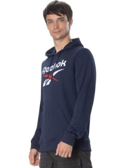 SUDADERA REEBOK IDENTITY BIG LOGO FT HOODIE AZUL REEBOK - Image 4