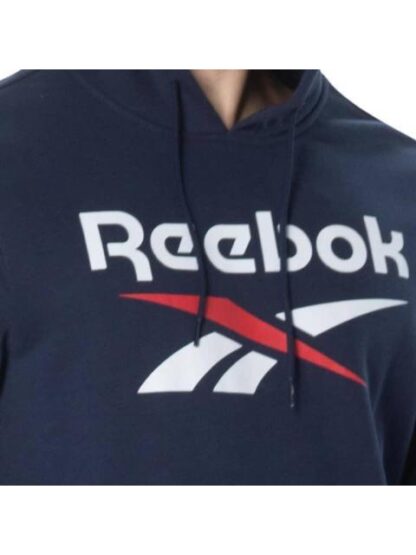 SUDADERA REEBOK IDENTITY BIG LOGO FT HOODIE AZUL REEBOK - Image 6
