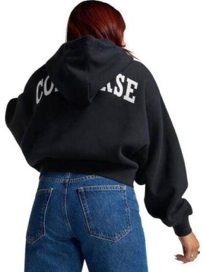 SUDADERA RETRO CHUCK FZ GRAPHIC HOODIE NEGRO CONVERSE - Image 3