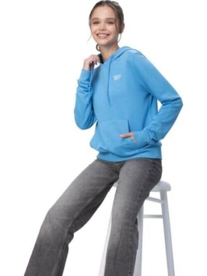 SUDADERA RI SL FRENCH TERRY HOODIE AZUL REEBOK