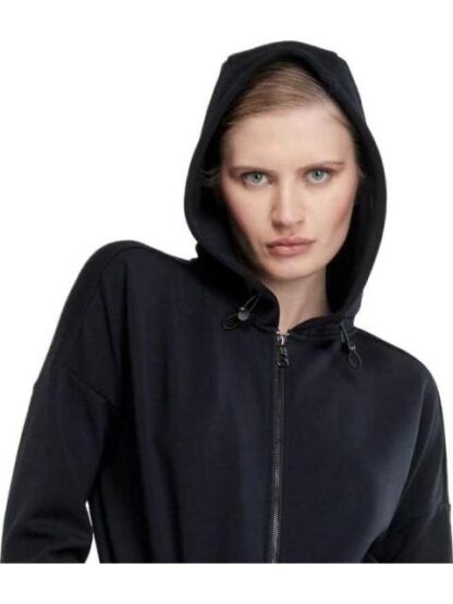 SUDADERA CON CIERRE NEGRO LOVE TO LOUNGE - Image 4