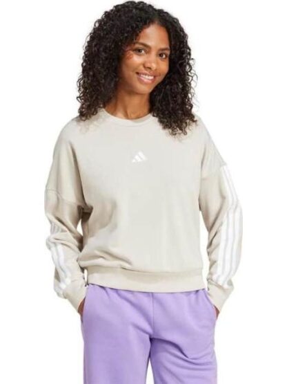 SUDADERA W 3S FT SWT GRIS ADIDAS - Image 4