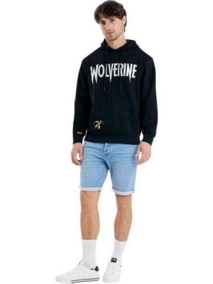 SUDADERA WOLVERINE NEGRO MARVEL