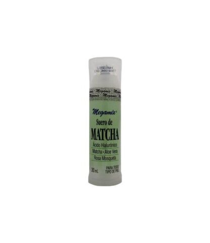 SUERO DE MATCHA 30 ML ACIDO HIALURONICOMATCHA ALOE VERA ROSA MOSQ MEGAMIX
