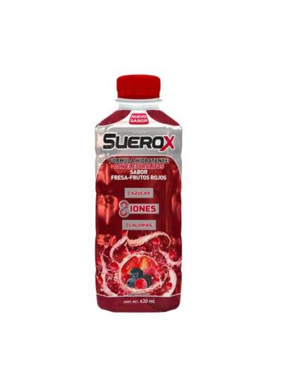 SUERO REHIDRATANTE SUEROX 8 IONES FRUTOS ROJOS 630ML