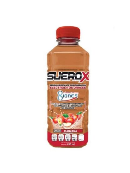 SUERO SUEROX ADULTO 8 IONES MANZANA 630 ML