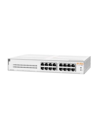 SWITCH ARUBA GIGABIT ETHERNET INSTANT ON 1430 16G 16 PUERTOS POE 10-100-1000MBPS 124W 32 GBIT-S 8.192 ENTRADAS - NO ADMINISTRABLE - Image 2