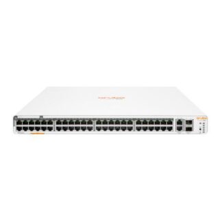 SWITCH ARUBA GIGABIT ETHERNET INSTANT ON 1960 48 PUERTOS 10-100-1000 MBPS + 2 PUERTOS SFP + 2 PUERTOS 10GBASE-T 176 GBIT-S 16000 ENTRADAS - GESTIONADO