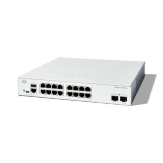 SWITCH CISCO CATALYST 1300 16 PUERTOS GIGABIT ETHERNET 10-100-1000 16 X POE NO DISPONIBLE 2 PUERTOS SFP 12 GBIT-S ADMINISTRADO