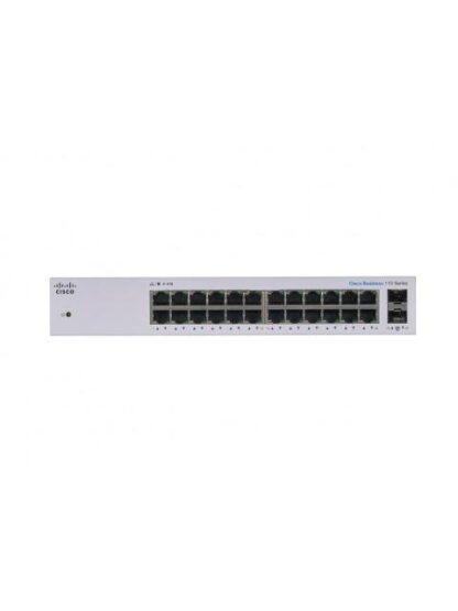 SWITCH CISCO GIGABIT ETHERNET BUSINESS 110 24 PUERTOS 10-100-1000MBPS + 2 PUERTOS SFP 48 GBIT-S 8000 ENTRADAS - NO ADMINISTRABLE - Image 2