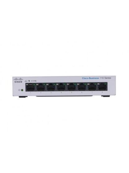 SWITCH CISCO GIGABIT ETHERNET BUSINESS CBS110 8 PUERTOS 10-100-1000MBPS (4X POE) 16 GBIT-S 8000 ENTRADAS - NO ADMINISTRABLE - Image 2