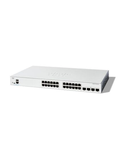 SWITCH CISCO GIGABIT ETHERNET CATALYST 1200 24 PUERTOS 10-100-1000MBPS + 4 PUERTOS SFP 56 GBIT-S 8000 ENTRADAS - ADMINISTRABLE