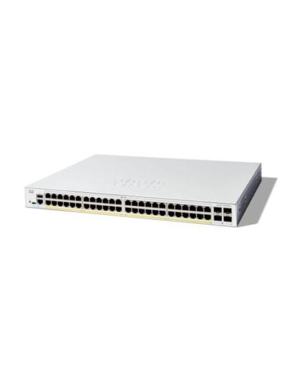 SWITCH CISCO GIGABIT ETHERNET CATALYST 1300 48 PUERTOS POE+ 10-100-1000MBPS + 4 PUERTOS SFP 740W 104 GBIT-S 16000 ENTRADAS - ADMINISTRABLE