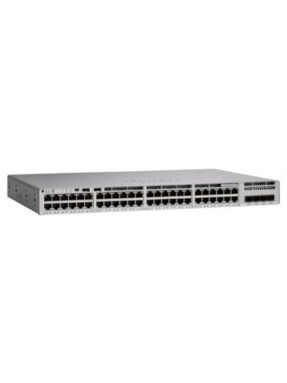 SWITCH CISCO GIGABIT ETHERNET CATALYST 9200L NETWORK ESSENTIALS 48 PUERTOS POE+ 10-100-1000MBPS + 4 PUERTOS 10G SFP UPLINK 176 GBIT-S 16.000 ENTRADAS - ADMINISTRABLE