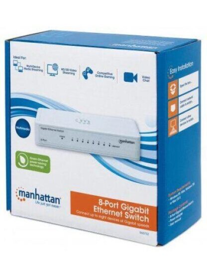 SWITCH GB 8 PTOS MANHATTAN ETHERNET BLANCO 560702 - Image 7