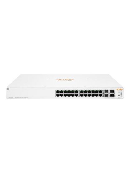 SWITCH HPE NETWORKING INSTANT ON GIGABIT ETHERNET 1930 24 PUERTOS POE 10-100-1000MBPS + 4 PUERTOS SFP+ 370W 128 GBIT-S 16.000 ENTRADAS - ADMINISTRABLE
